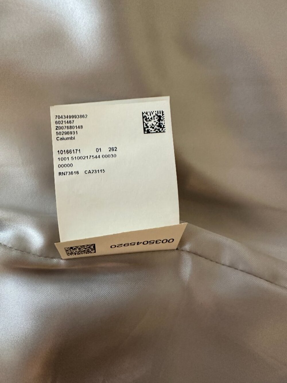 BOSS "Calumbi" Virgin Wool Belted Wrap Coat in Grey Beige - US Size 0 - Picture 7 of 7